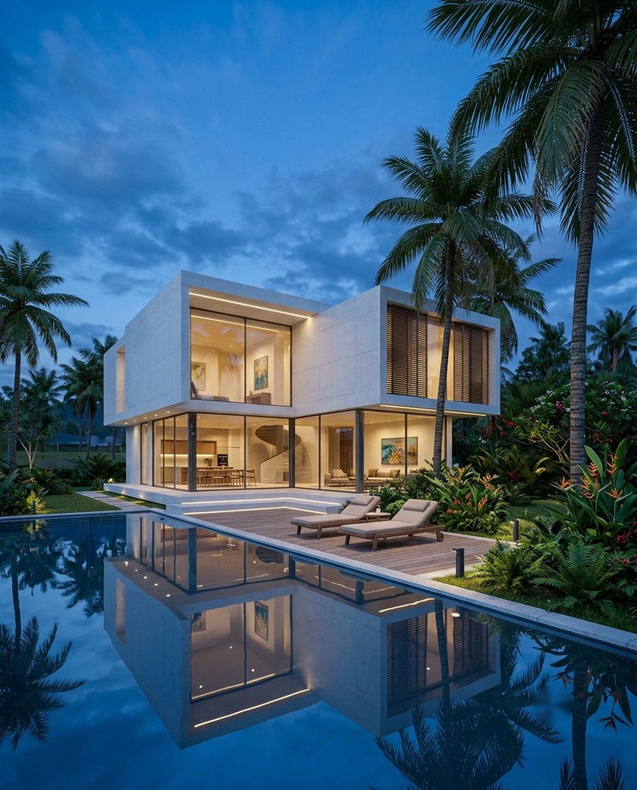 Biệt thự hiện đại hồ bơi